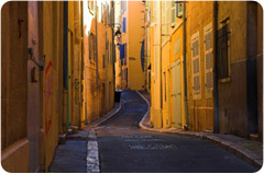 narrow street in Europe