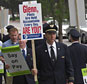 picketing at the united airlines shareholders rally